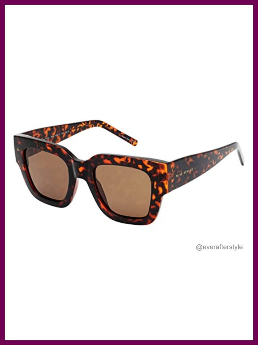 Square Polarized Sunglasses Full-Frame Handcrafted UV Protection
